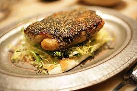 Oleana signature dishes Lemon Chicken
Vermont Quail Kebob
Baked Alaska